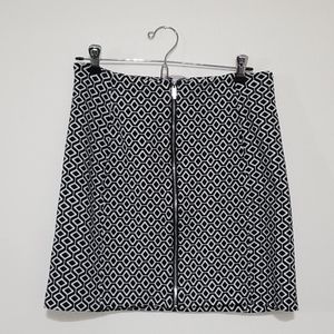 I.STATE Geometric Zippered Skirt, 4